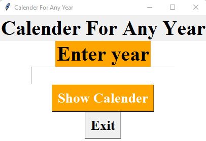 How To Build A Calendar For Any Year In Python Using Tkinter